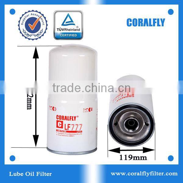 ISO TUV TS16949 LF777 lube filter excavator oil filter
