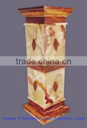 NATURAL DECORATIVE RED ONYX PEDESTALS COLLECTIONS
