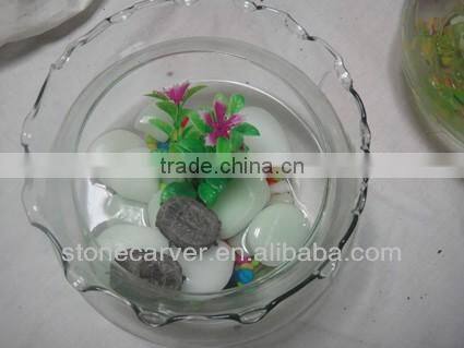 aquarium decorative color stone / glow in the dark pebble stone
