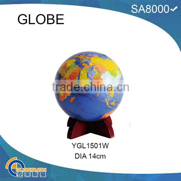 YGL1501M plastic deskpot globe with metal base
