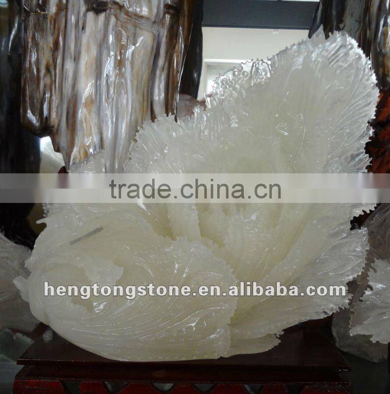 Hand Carved Cabbage Marble Craft