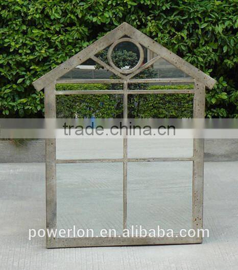 Metal Frame Rustic Antique Iron Garden Mirrors