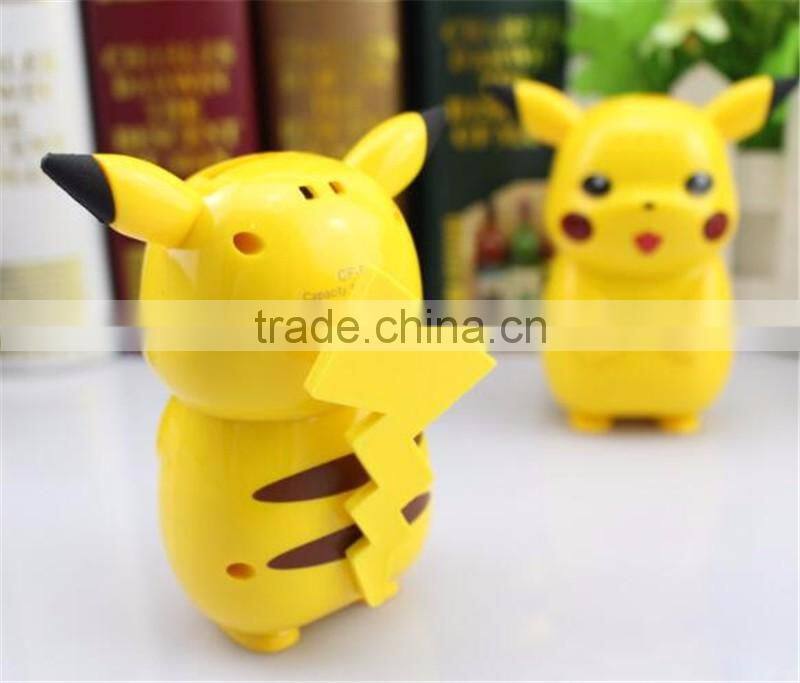 2016 New Arrival universal mobile power bank 10000 mah charging treasure cartoon pokemon go cute Pikachu