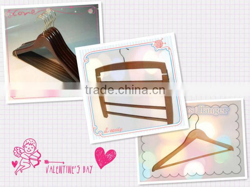 EU certificated handmade wood hanger wholesale for clothes