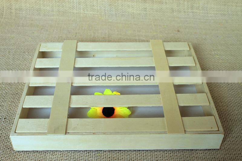 Food Use and Eco-Friendly Feature unfinished wooden chocolate packing box