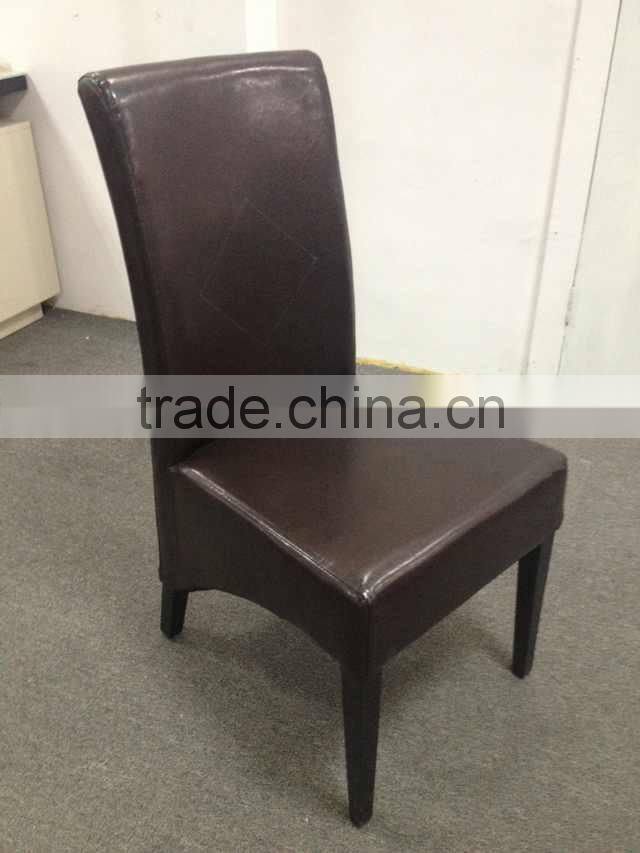 High Back Dining Chair With Black Pu Leather FD-524-1