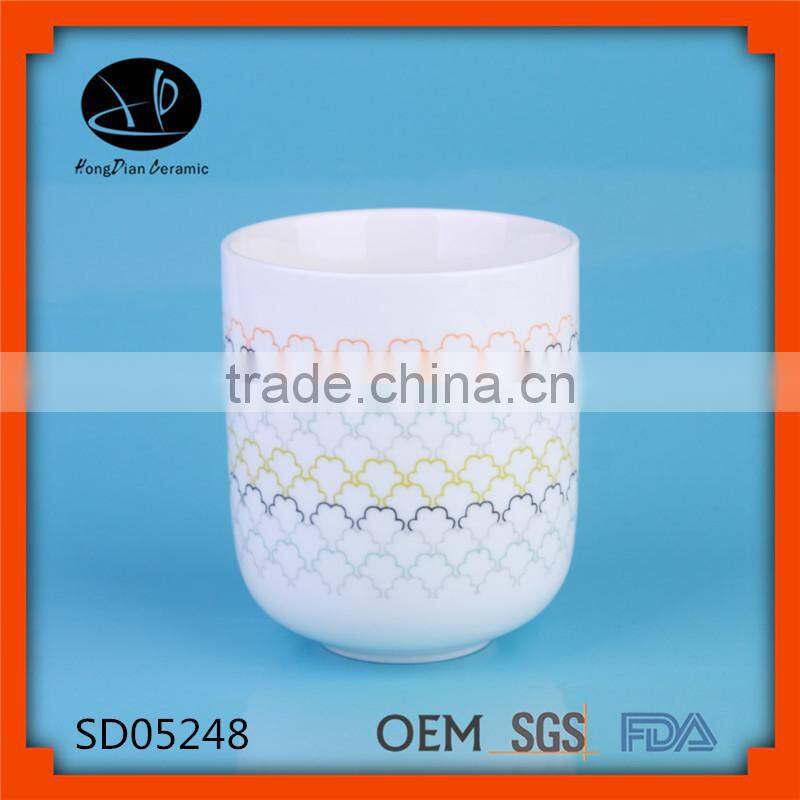 Ceramic mason jar lids with decal,honey jars candle jars wholesale,Ceramic Jar / Ceramic Bowl / white