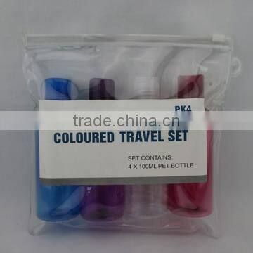 4PK 100ml PP pump cosmetic airless bottle