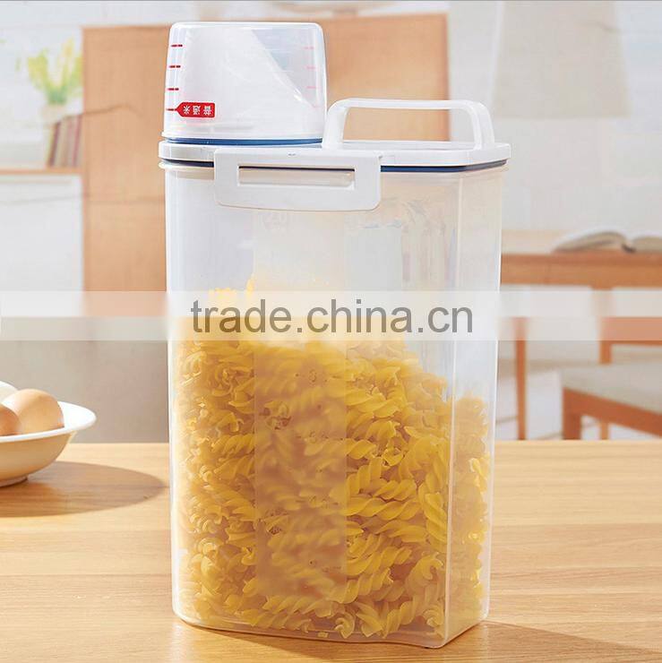 Moistureproof Plastic Kitchen Food Cereal Grain Rice Storage Container Box