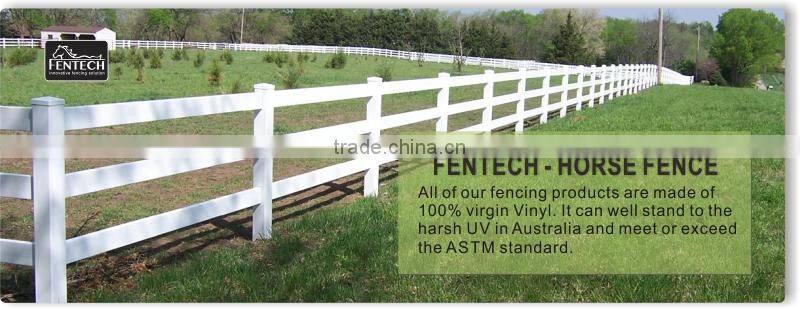 Fentech High UV proof standard Black Plastic PVC/Vinyl Fence