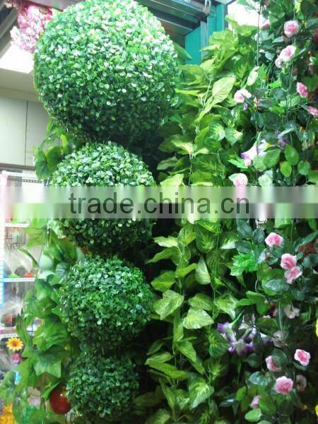 Plastic Grass ball ornament factory price artificial grass topiary