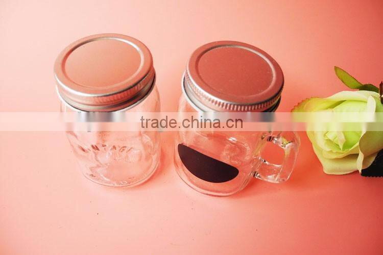 100ml cute drinking glass tumbler cup with cap