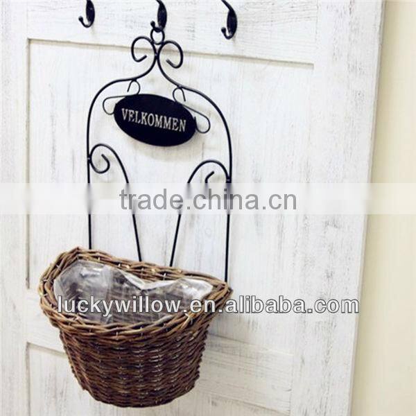 Direct supplier decorative wicker wall basket