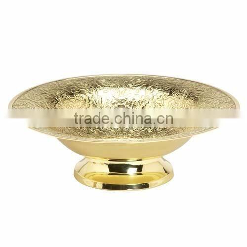 silver bowl gold plated leaf metal bowl