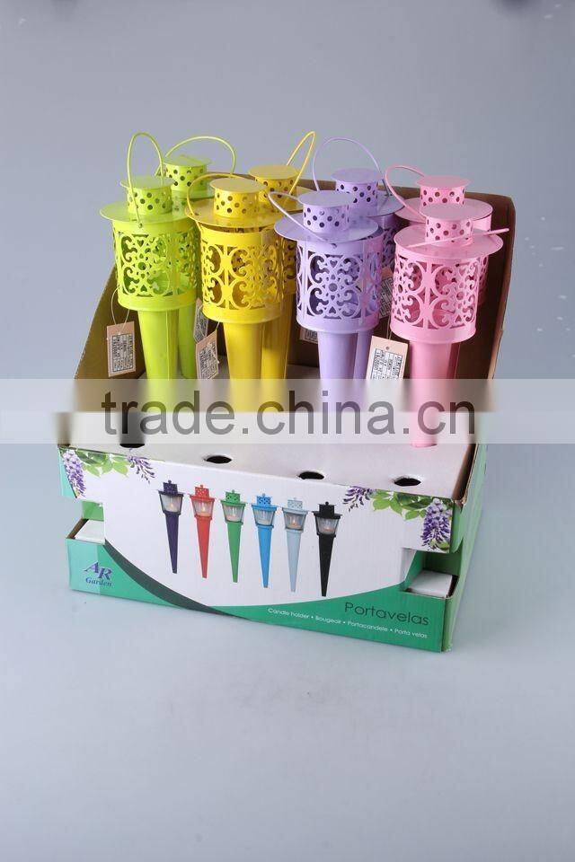 Torch Design Iron Candle Holder/Home Decoration Candlestick