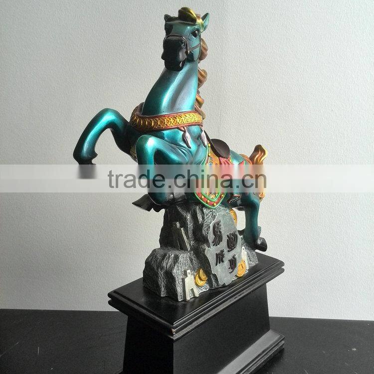 Resin colourful horse decoration
