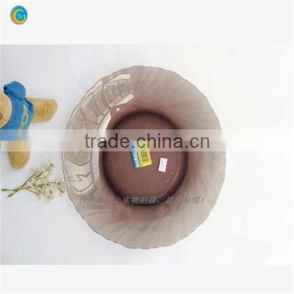 Colored glass fruit bowls