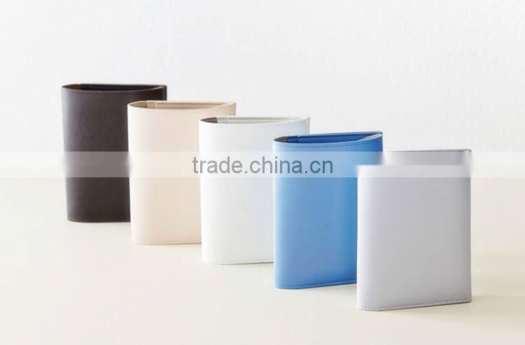 Personalize Cream Travel wallet of Leather Passport Holder with Debossed Logo