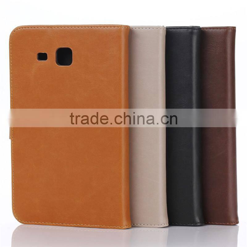 High quality crazy-horse PU card bumper/pocket cell phone case for Samsung Tablet