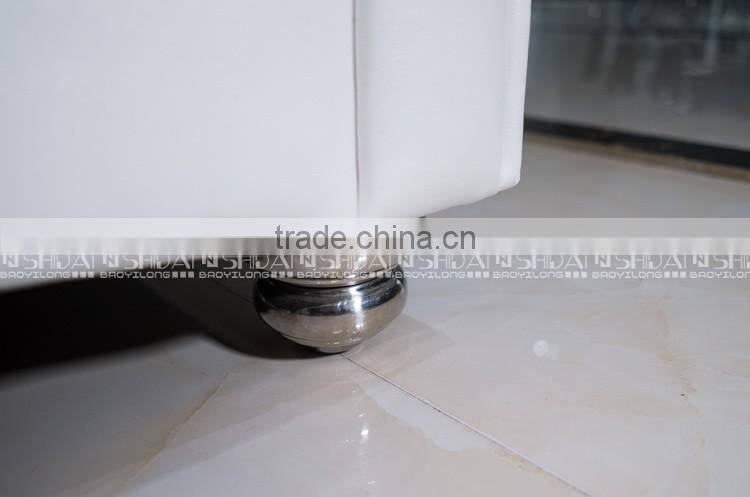 New Classic Top Grain Leather Luxury Wedding Sofa Set Tufted Rolled Arm Curved Back