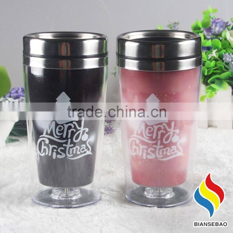 top quality stainless steel double wall water bottle with magic design