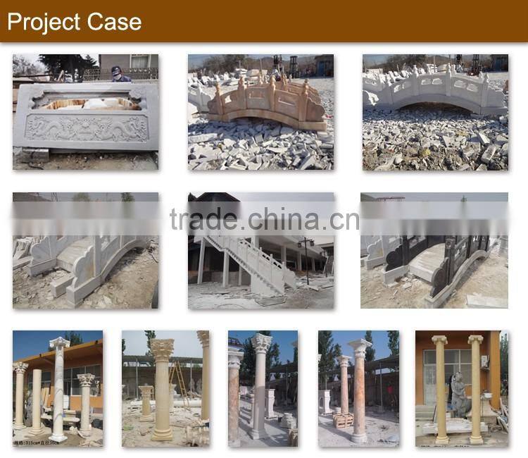 china manufacturer wholesale home decoration flat white marble columes