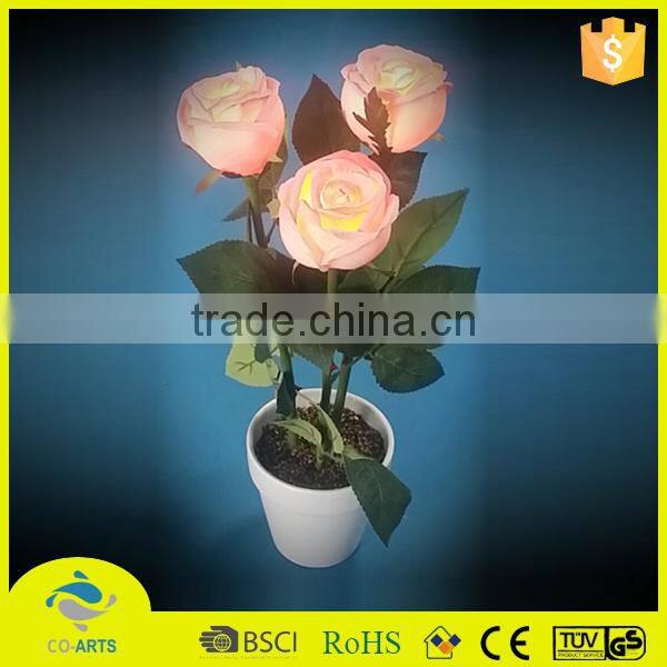 Beautiful fancy good quality best sale flower vase led light