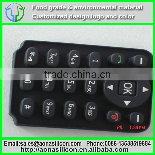 High fatigue strength silicone switch button