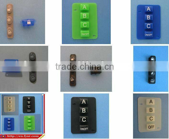 silicone rubber keypad for remote