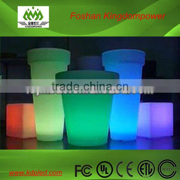 large led lighting plastic illuminating planter