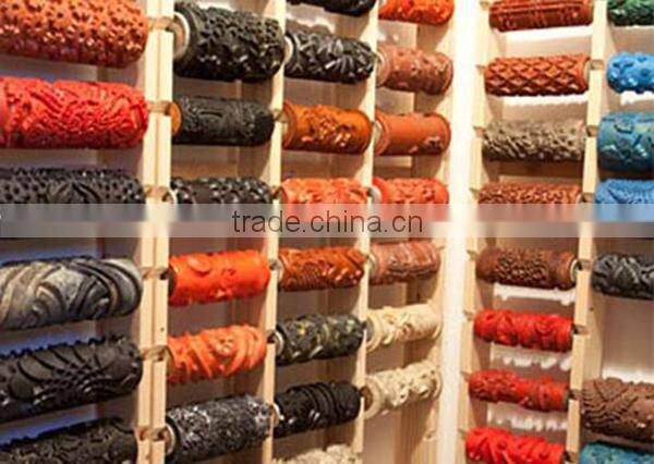 15cm Pattern Paint Brush Roller DIY Rolling Robin Patterned Paint Roller Kit