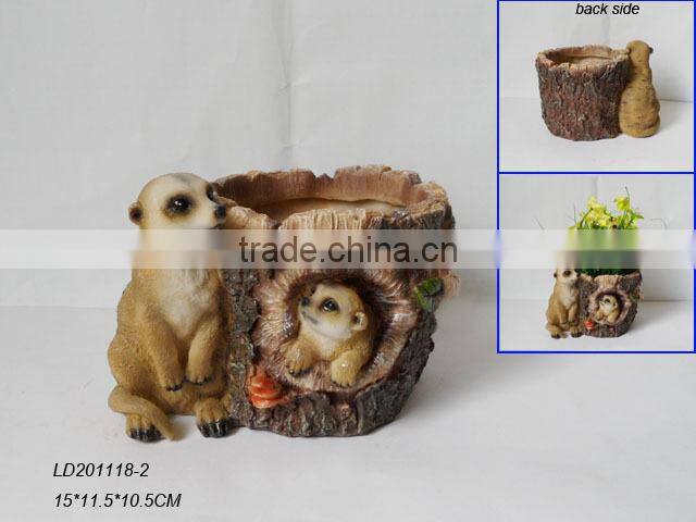 Squirrel flower pot/garden decoration/flower pot