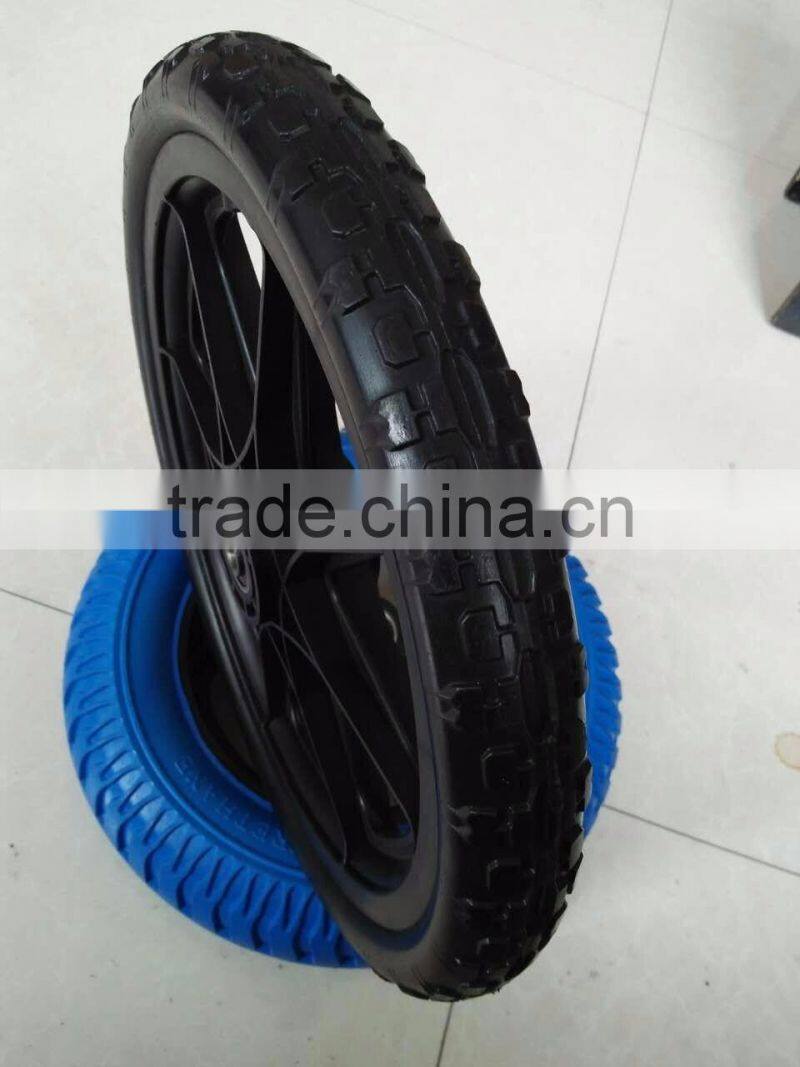 NEW MODEL PU WHEEL 16x2.125 PU Foam wheel for children bicycle trolley