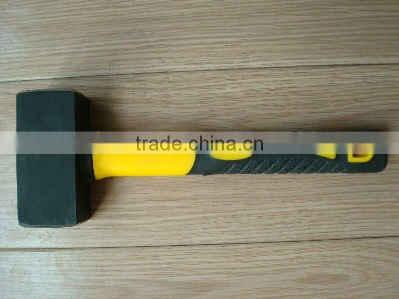 1500g german type stone hammer with hickory wooden handle