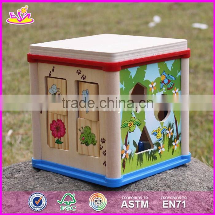 3D wooden puzzle game educational toy for kids W11B132-S