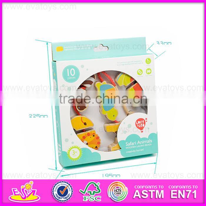 2016 new design wooden animal toy,hot sale wooden animal toy W11E057