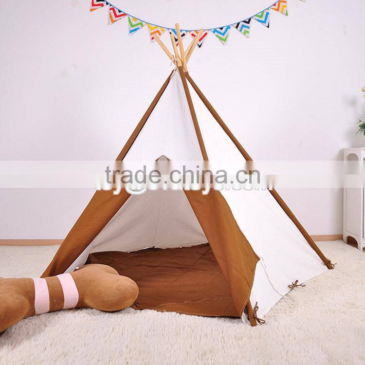 Indoor large playhouse toddler play tent most popular Indian toy teepee toddler play tent W08L011