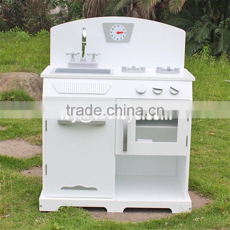 Best sale children pretend set toys wooden boys play kitchen W10C134B