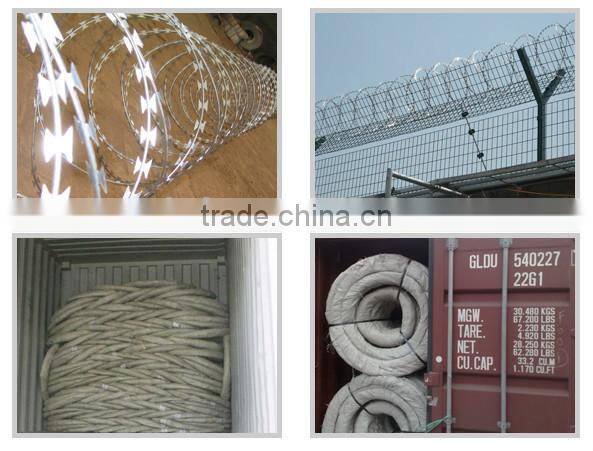 Hot Sale low price BTO 22 concertina Razor barbed wire