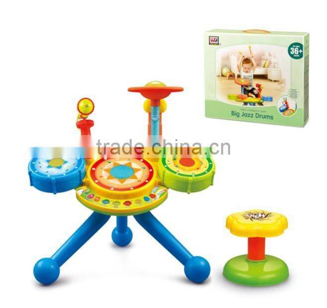 new style jazz ABS musical plastic drum with light EN71
