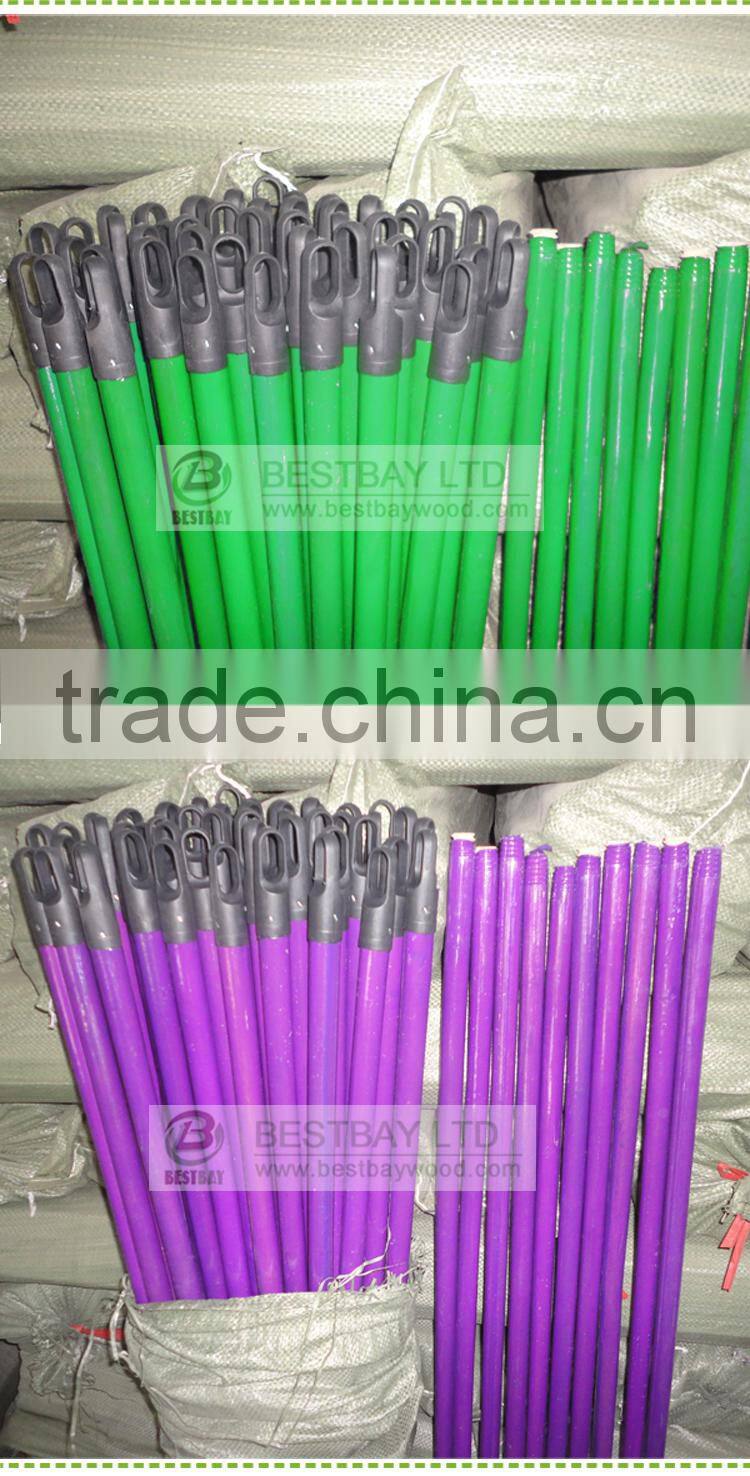 factory price wood stick machine,wooden mop handle pvc coated /wooden brush handle