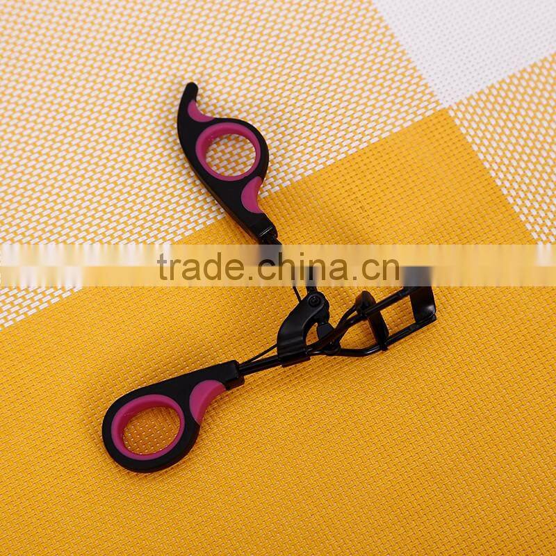 Fashional top quality rubber plastic soft handle double colors women eyelash curl