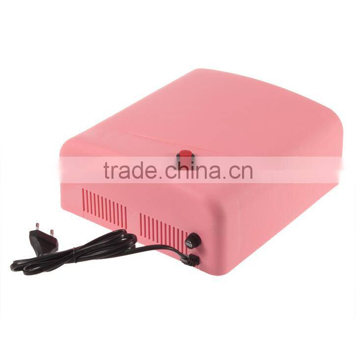 36W UV Nail Art Lamp Gel Curing Tube Light Dryer 220V Pink UV Lamp Nail