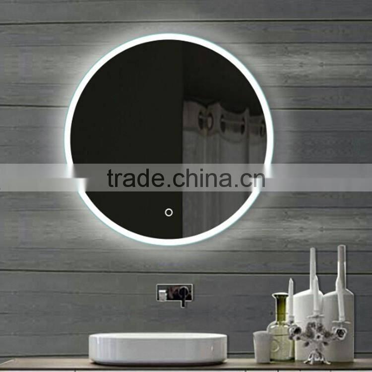 Oval Shaped Led Smart Mirror Bathroom with TV and Bluetooth Functions