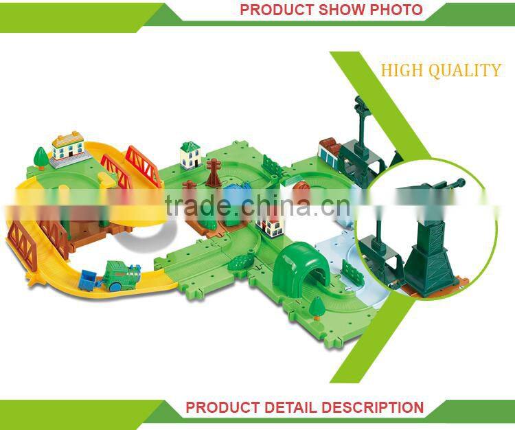 Best selling kids electric model toy train railway track materials