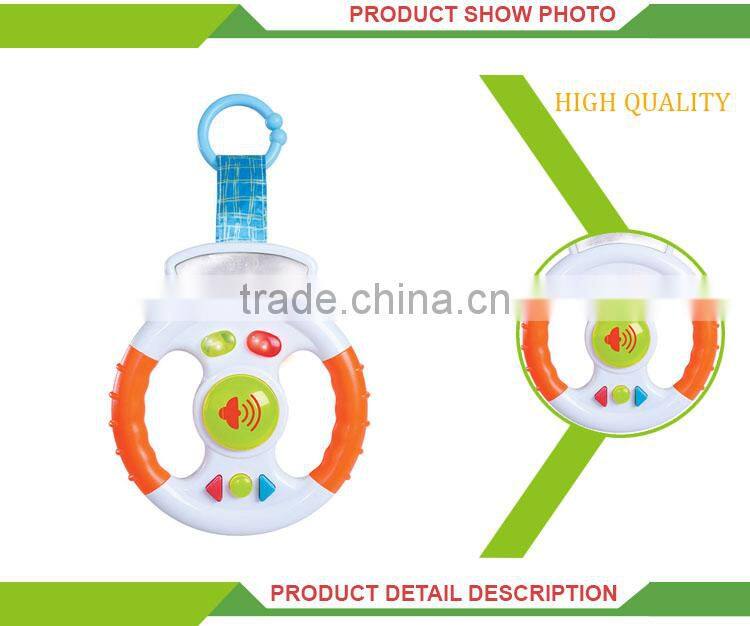 Funny Plastic Battery Operated Musical Kids Steering Wheel Toy