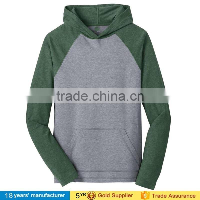 2016 custom logo Men's jersey Long Sleeve Pull Over Baseball raglan hoodie sweatshirt