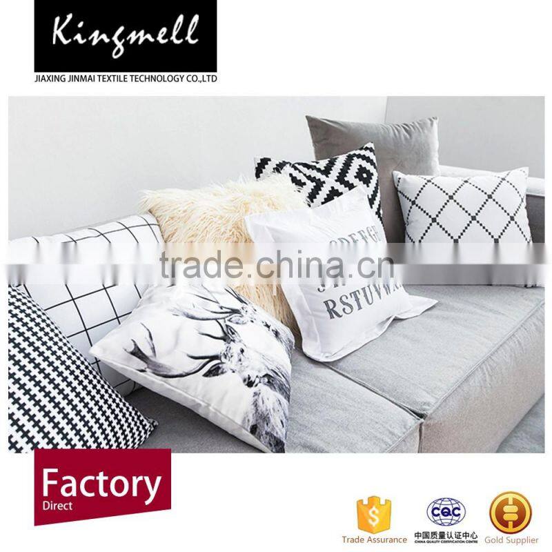 Custom digital printing sofa seat cushion covers simple styles