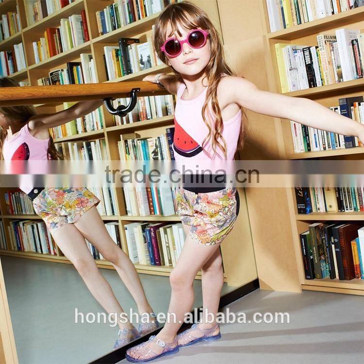 Latest Pictures Of Fancy Girls Pale Pink Sequin Watermelon Vest Tops Designs HST7834