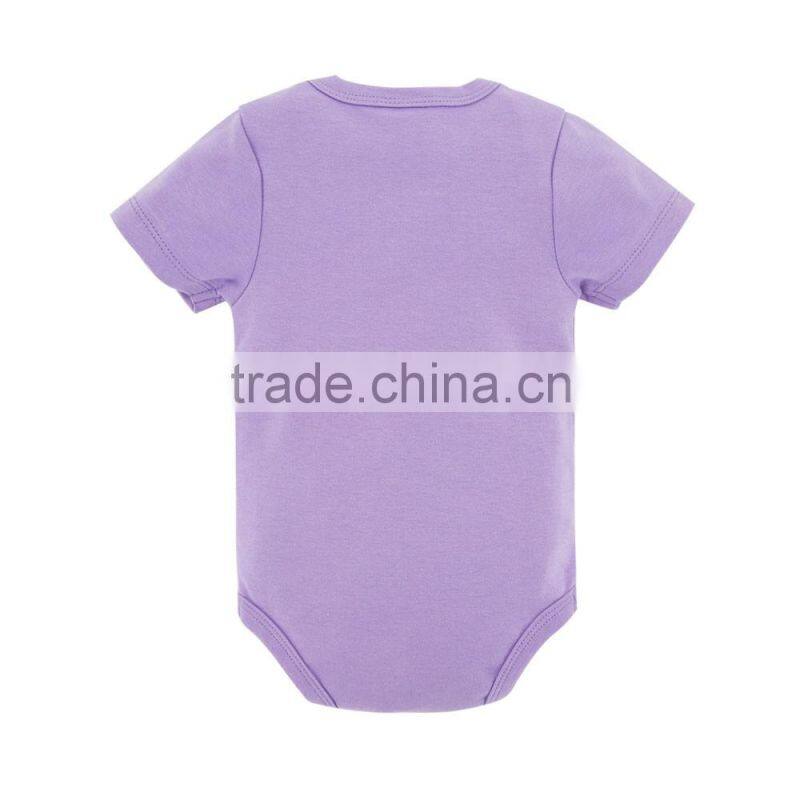 China Factory Cute Cats Design Short Sleeve 100% Cotton Baby Clothes For Newborn